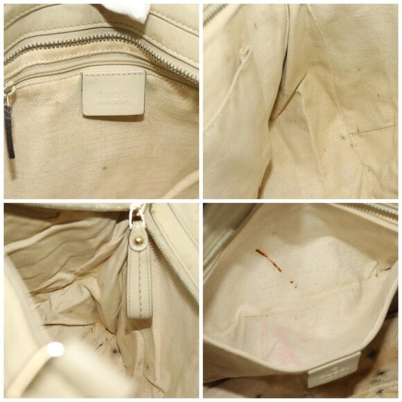 GUCCI GG Canvas Shoulder Bag Beige Gold - Picture 13 of 15